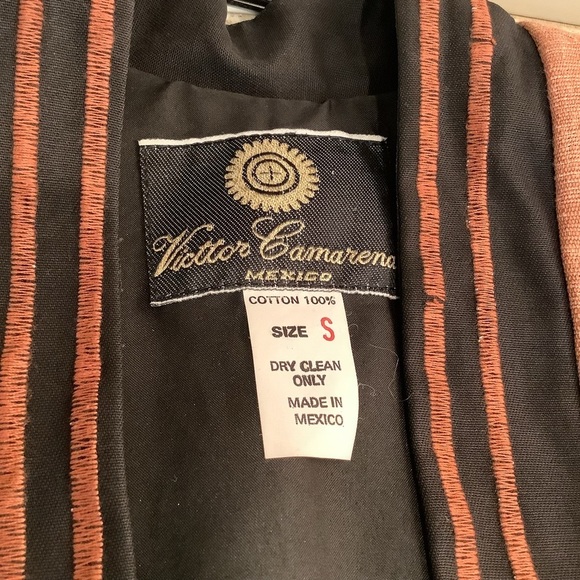 Victor Camarena Vintage Jacket Western Boho Black Size Small Mexico - Picture 6 of 9